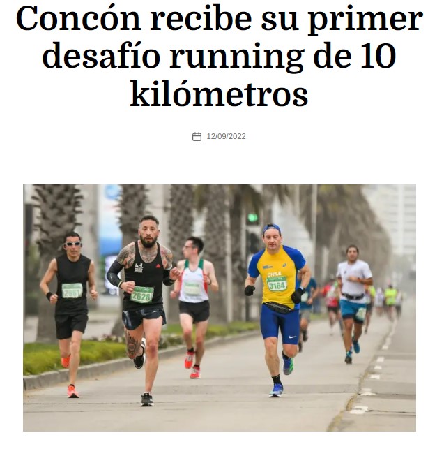 Concón recibe su primer desafío running de 10 kilómetros
