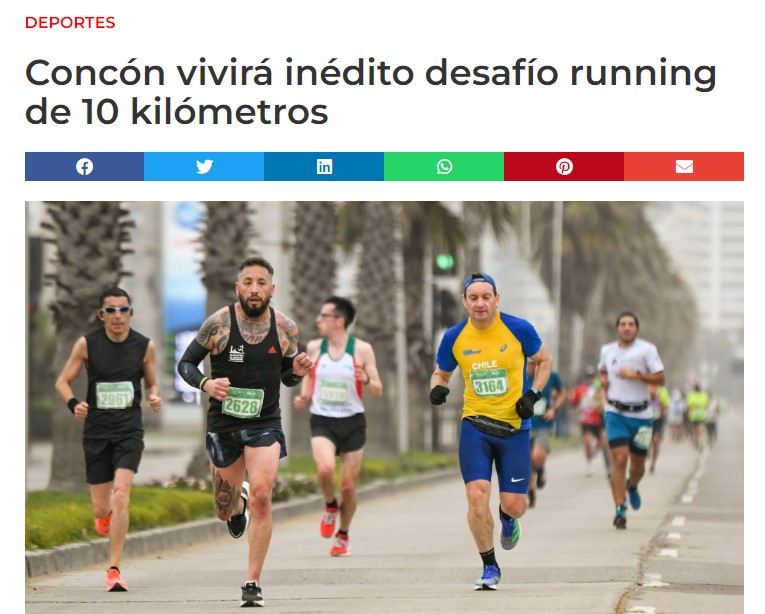 Concón vivirá inédito desafío running de 10 kilómetros